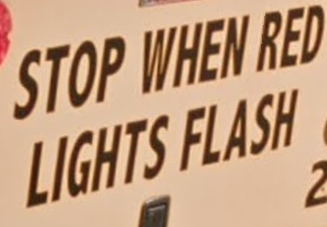 stop when red lights flash